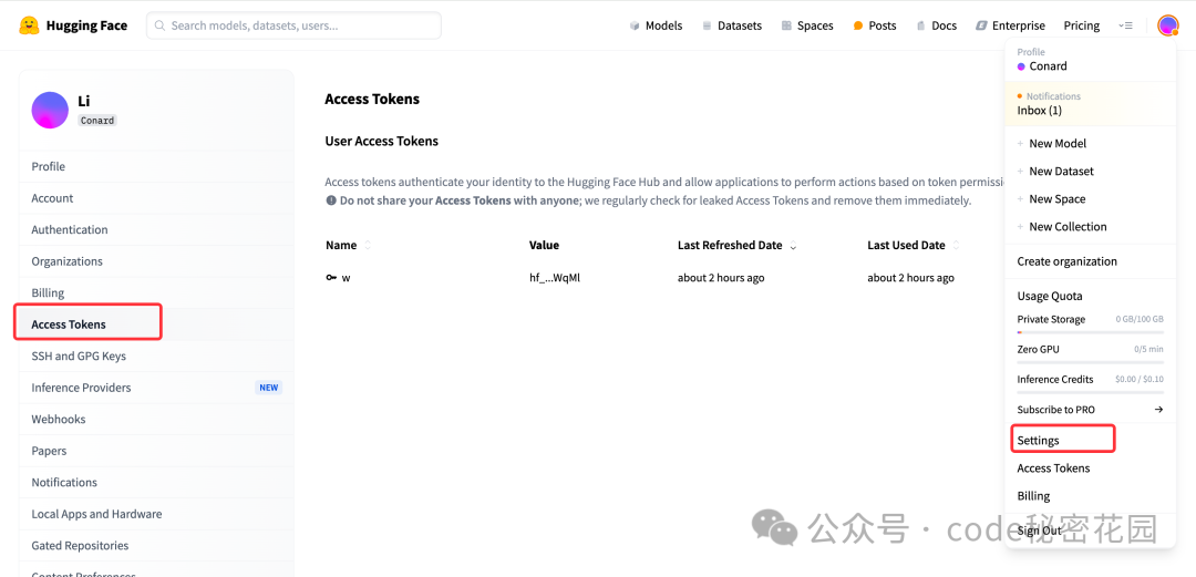 https://huggingface.co/settings/tokens