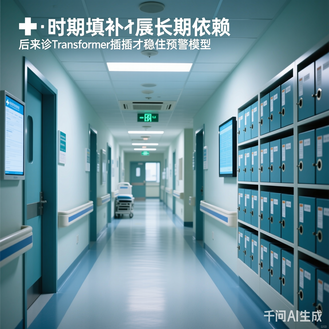 医院走廊里的电子健康档案