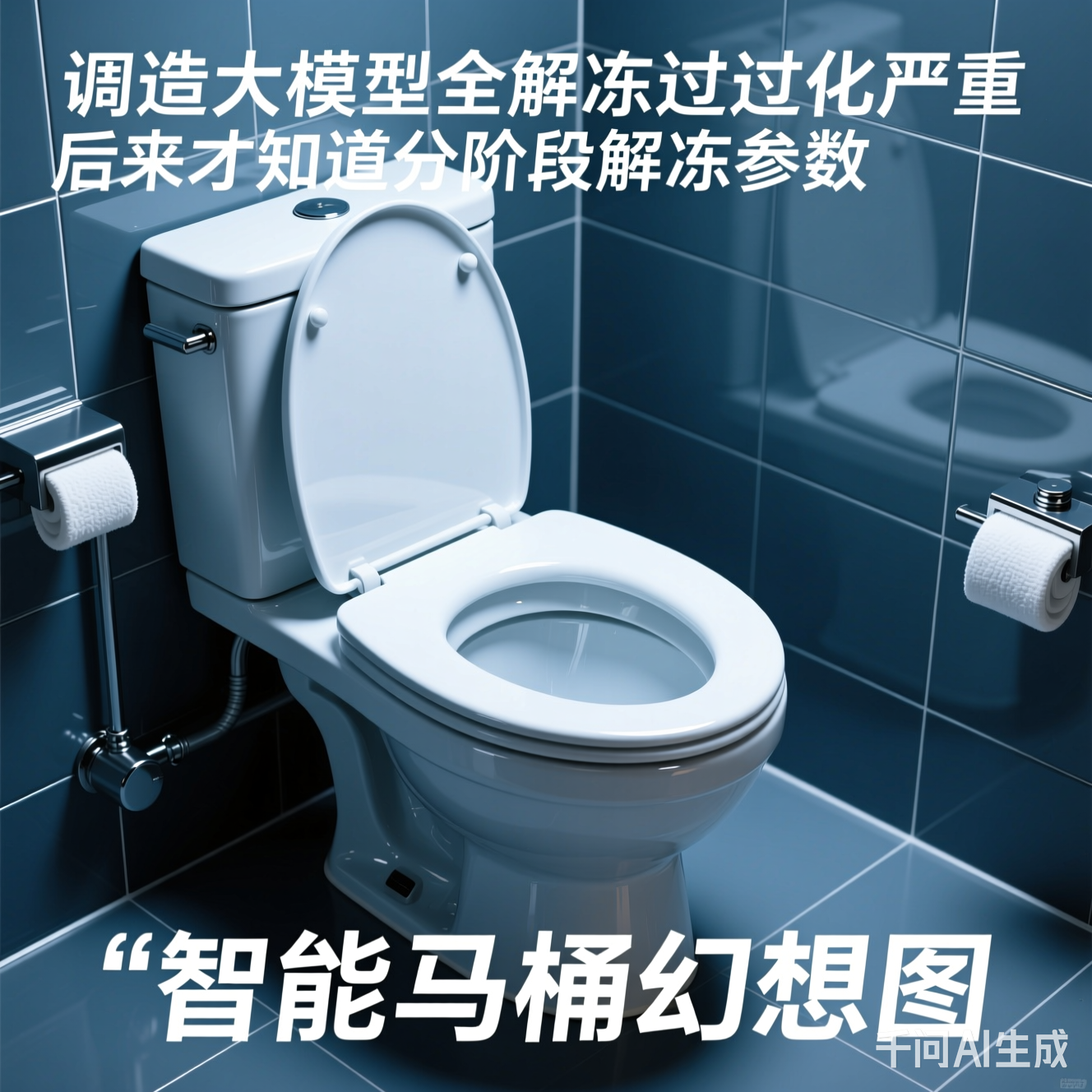 AI绘画生成的"智能马桶幻想图"