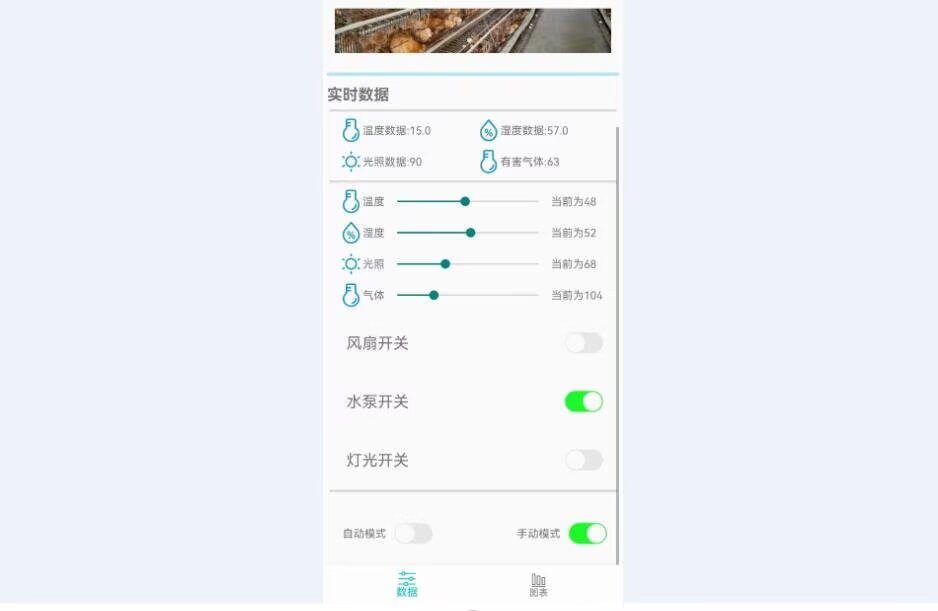 计算机毕业范例设计源码-167.1.智能鸡舍环境监测-WiFi-基于STM32单片机物联网设计【硬件+APP+云平台】截图