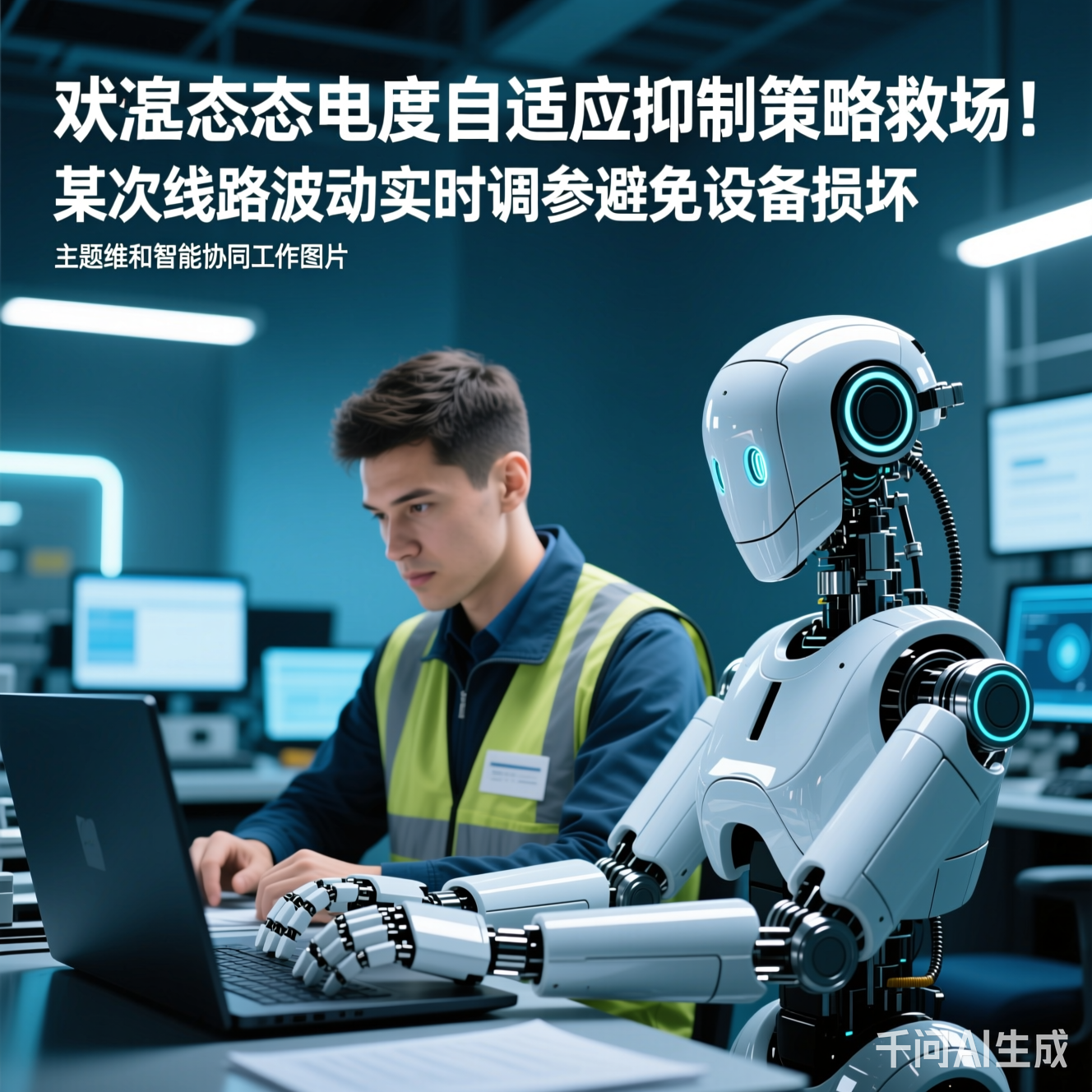 运维人员和智能机器人协同工作