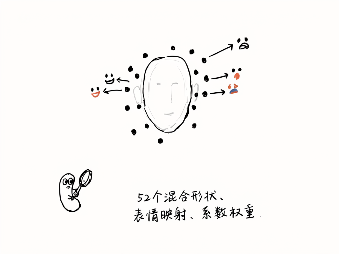 A hand-drawn doodle illustration on pure white pap