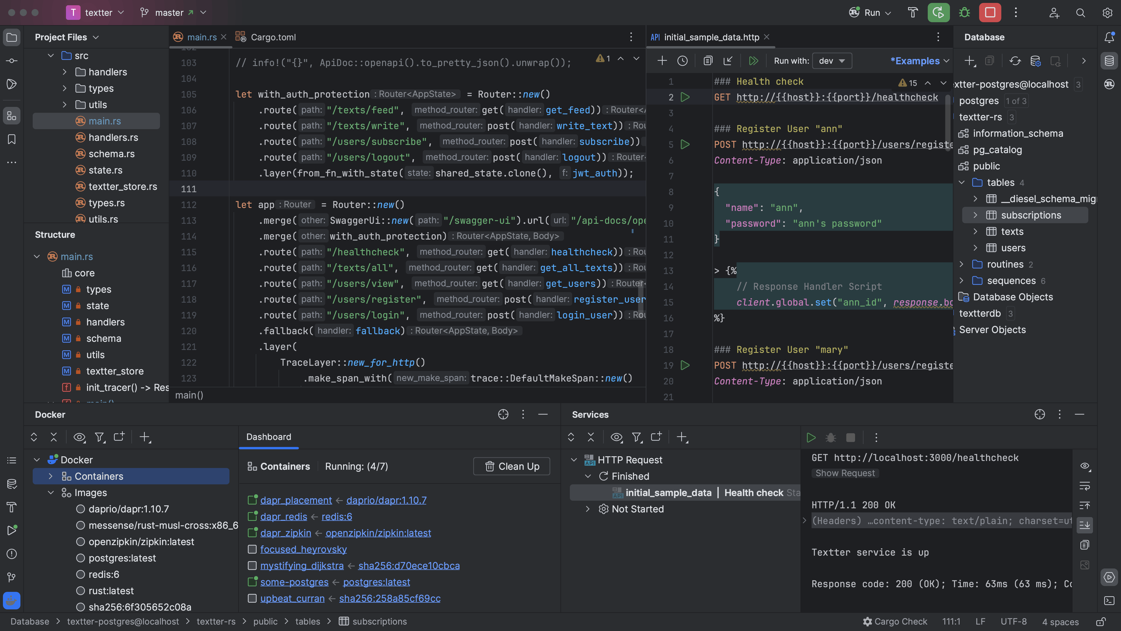 Develop backend web applications