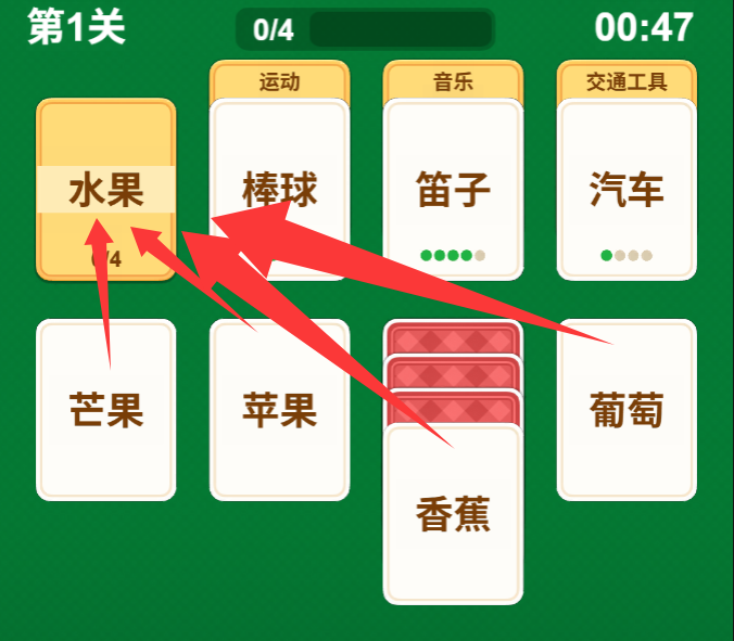 芒果、苹果、香蕉、葡萄
