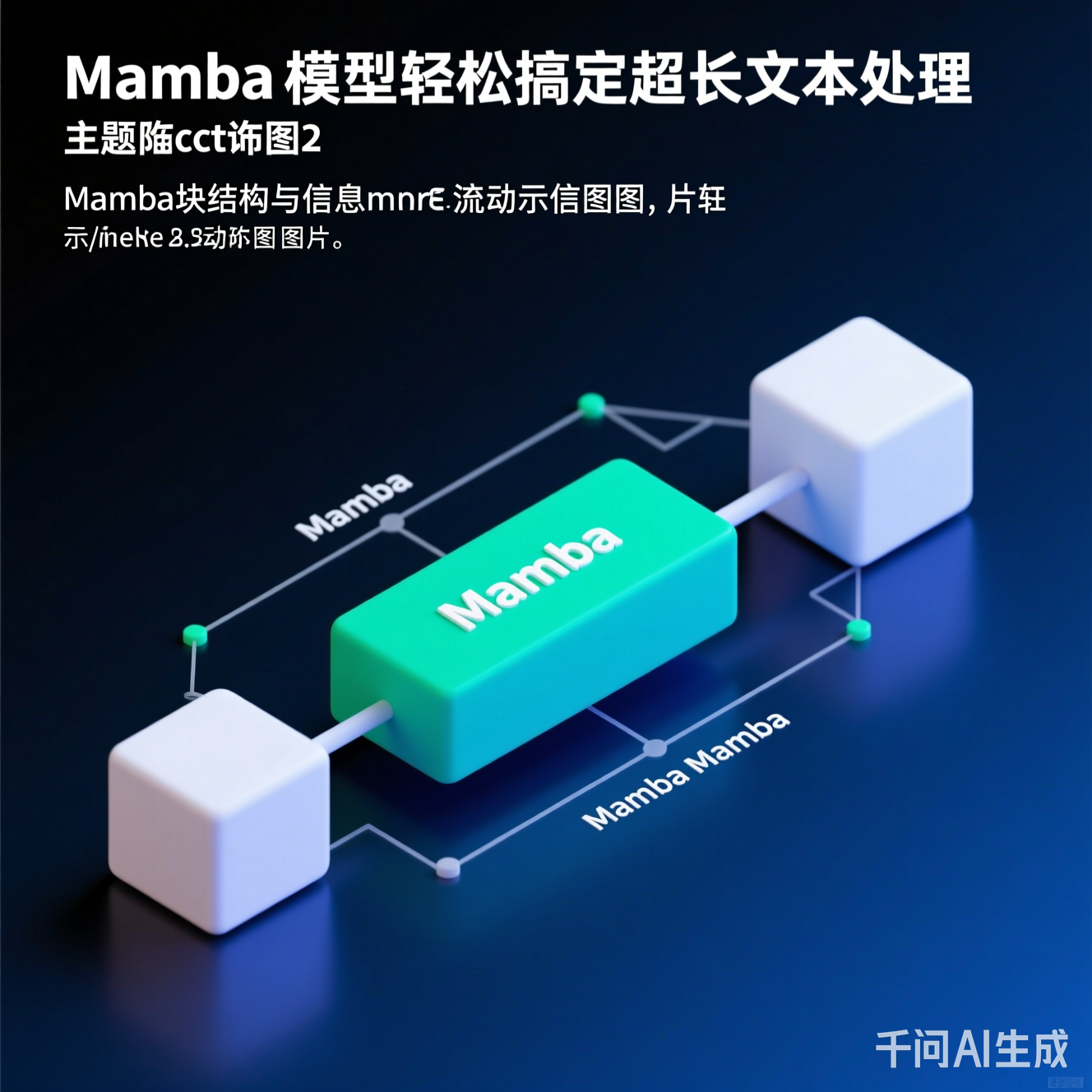 图2：Mamba块结构与信息流动示意图