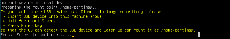 clonezilla imaging