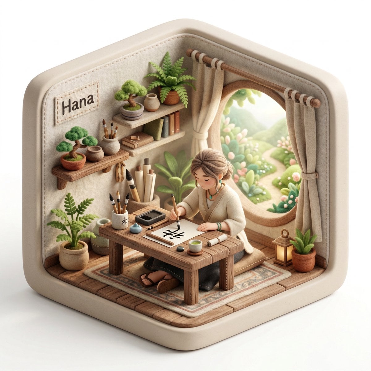 Create a 3D isometric diorama illustration of an original... 变体图第1张 - 绘词工坊