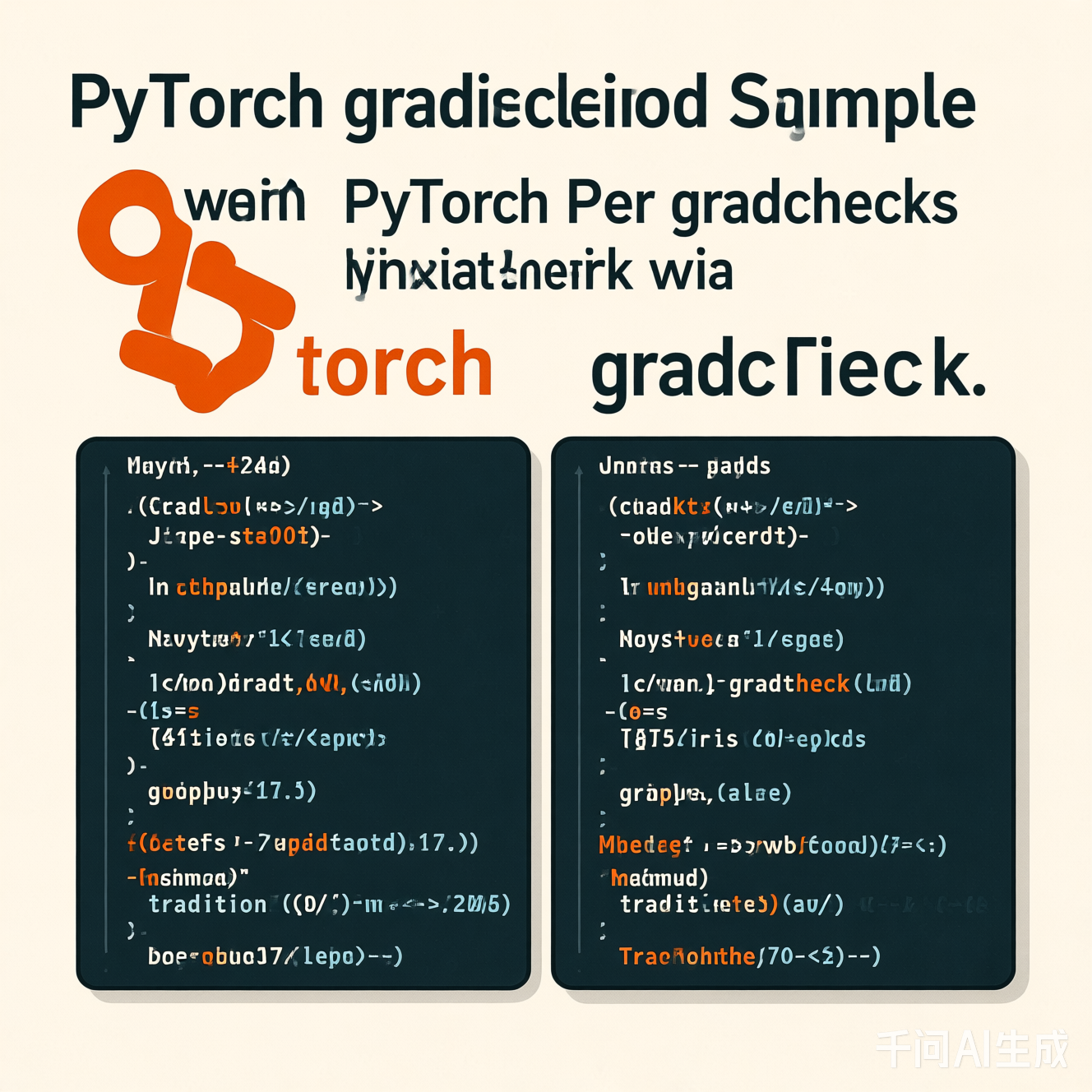 PyTorch gradcheck代码与传统方法对比