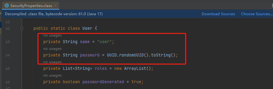 初始化用户名和密码