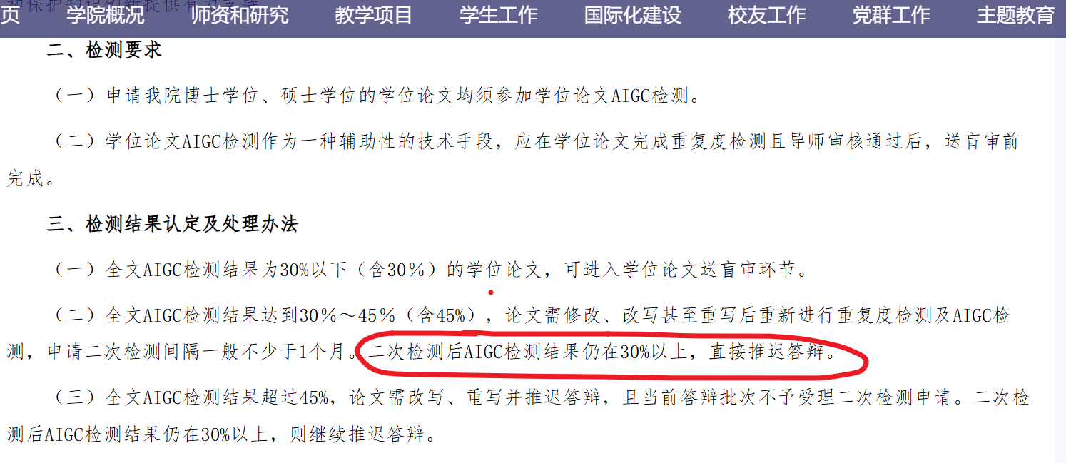 上海理工大学AI率要求通知