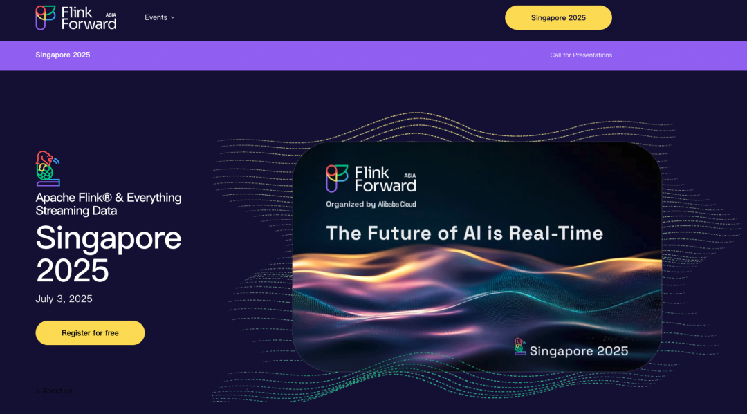 Flink Forward Asia新加坡2025主论坛议程公布！即刻预约观看_flink forward asia 2025