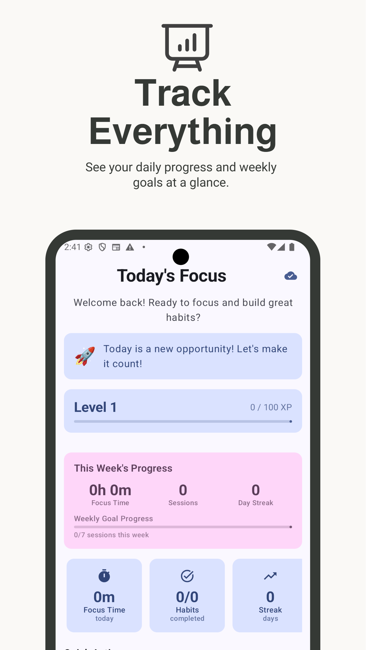 ZenTrack - AI Habit & Focus Tracker
