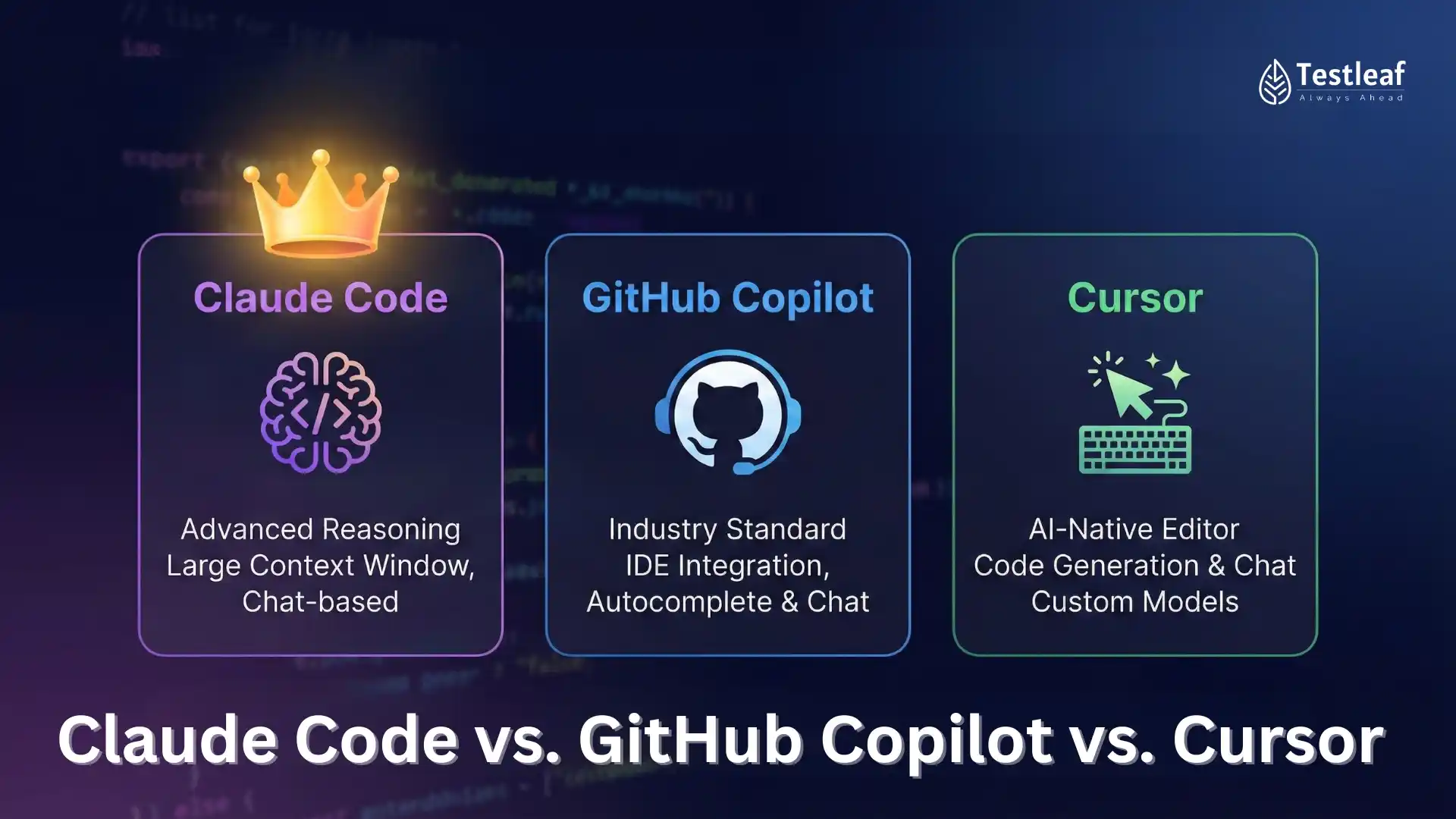 Claude Code vs Copilot vs Cursor: Key Differences