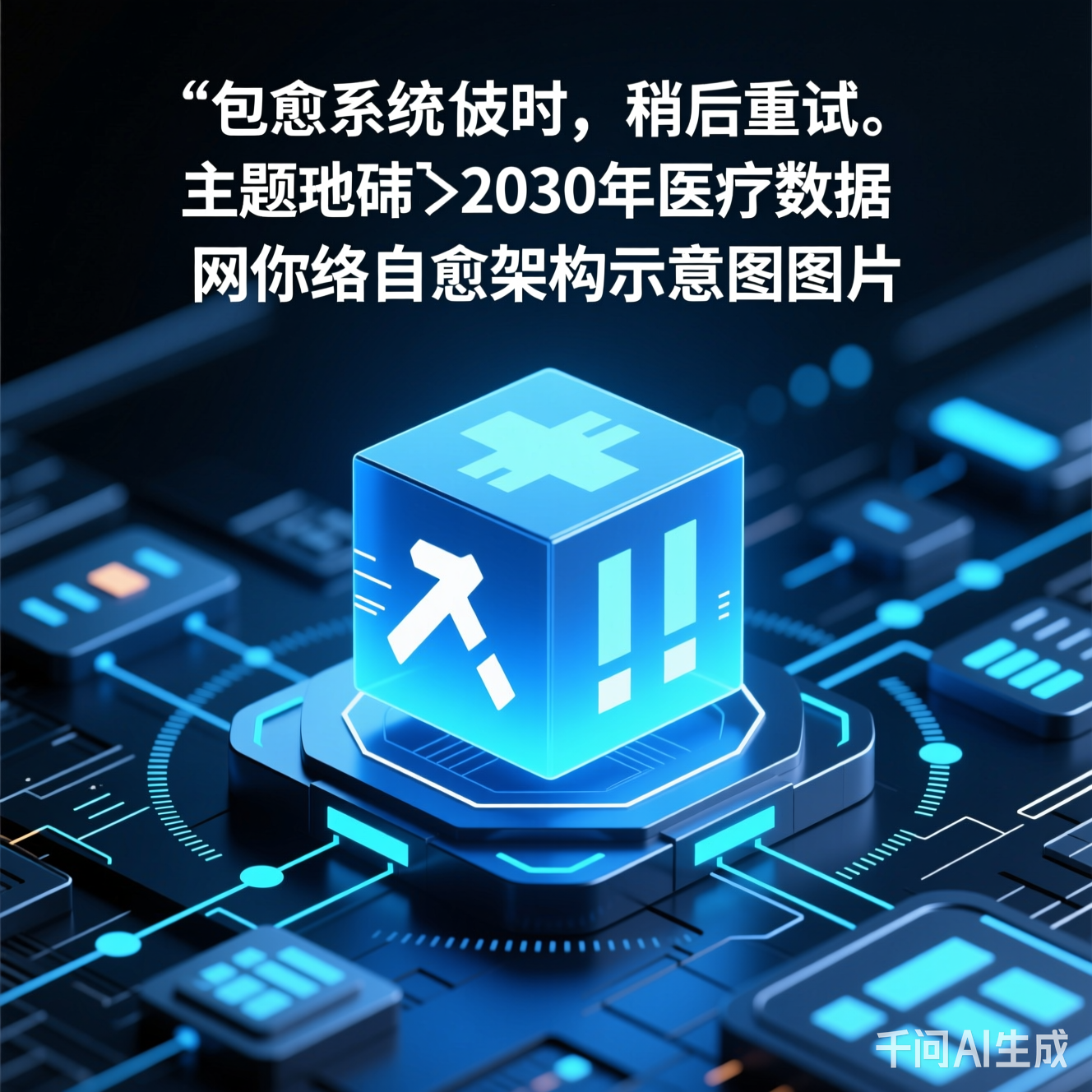 2030年医疗数据网络自愈架构示意图