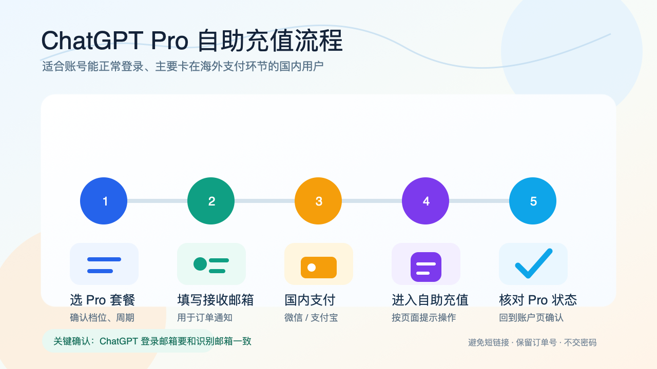 国内用户开通 Plus 和 Pro 的流程示意图