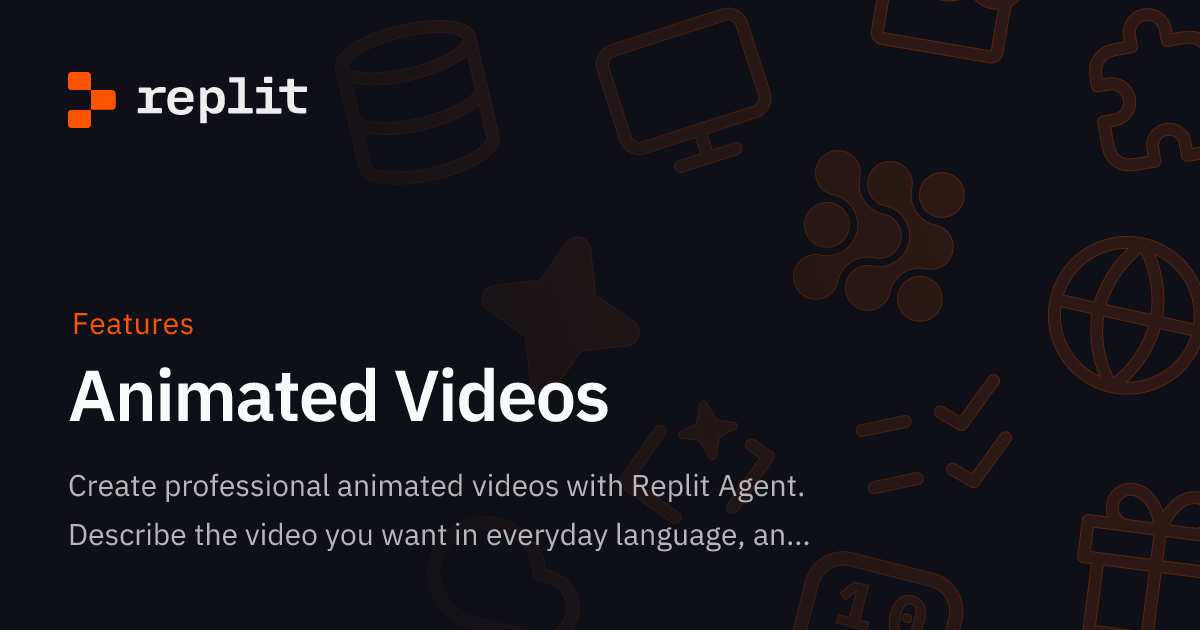Replit Animated Videos