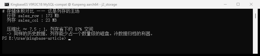 存储体积对比