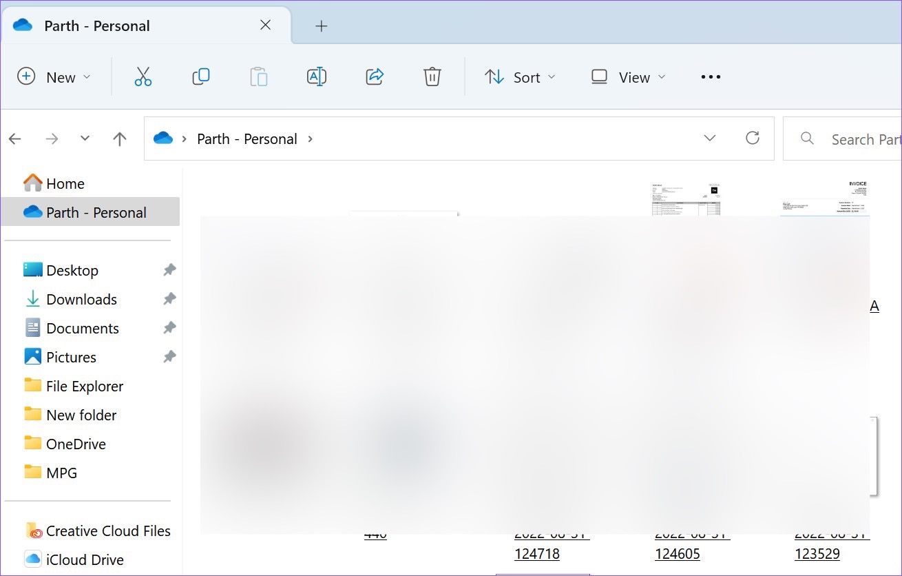 OneDrive in File Explorer