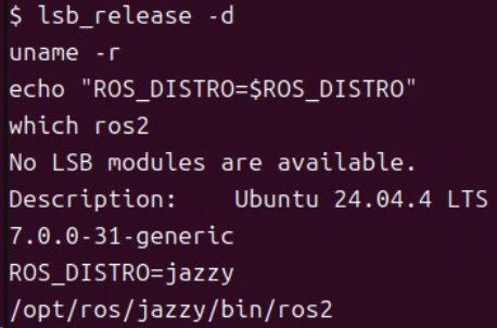 Ubuntu 24.04.4 主机与原生 ROS 2 Jazzy 环境