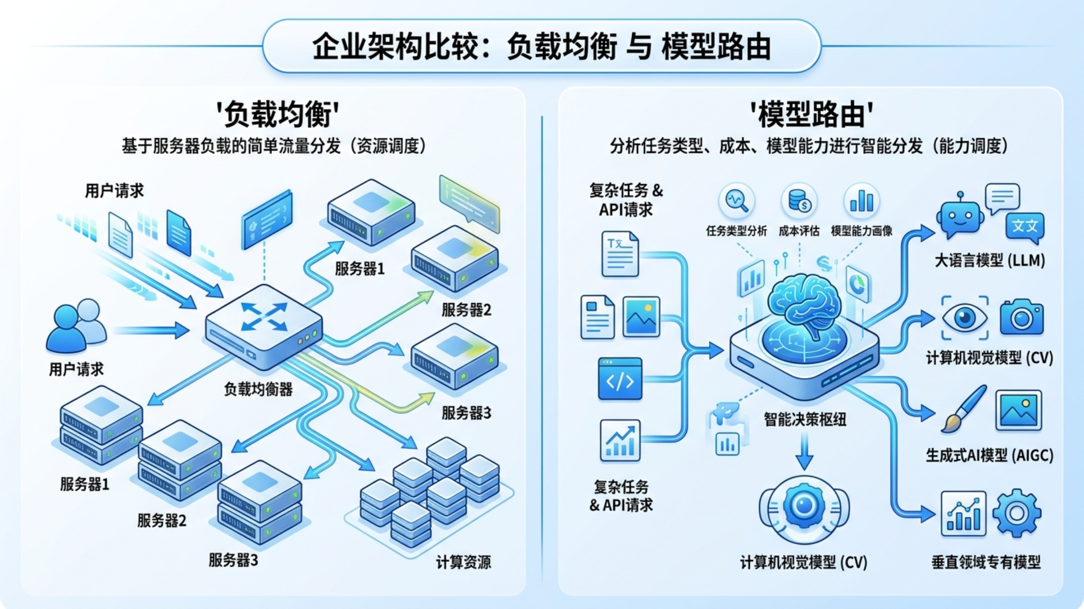 负载均衡与模型路由工作原理差异