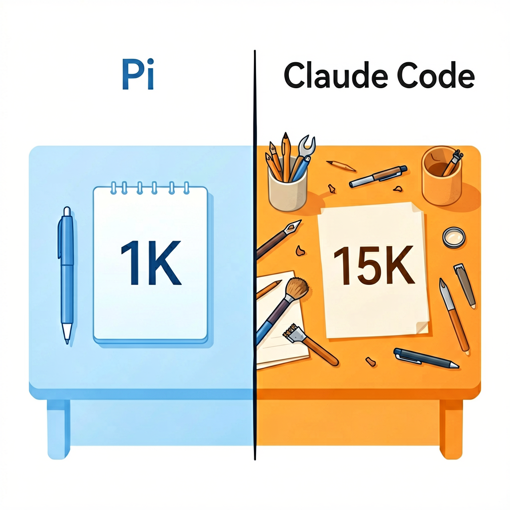 极简 vs 主流对比：Pi 的极简哲学 vs Claude Code 的厚重预设