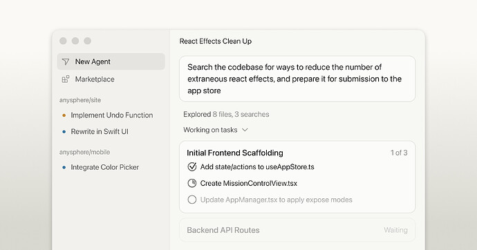 Cursor 3.0 Agents Window 新界面