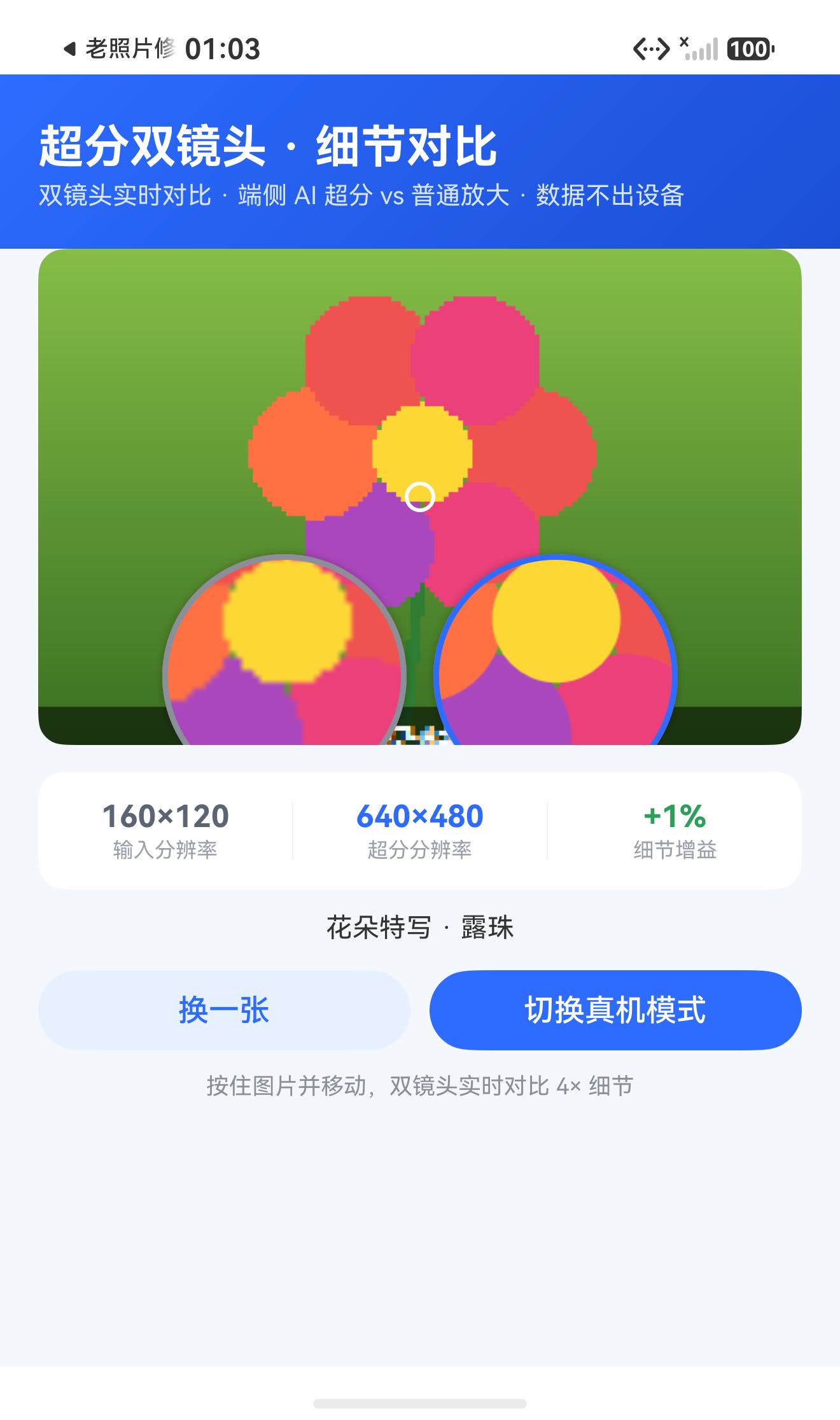 花朵特写：中心取样 +1%