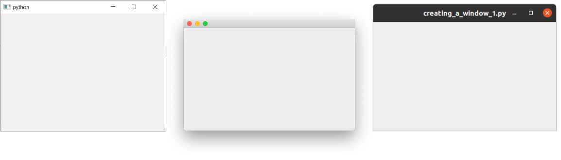 我们的窗口，可在 Windows、macOS 和 Linux 系统上查看。