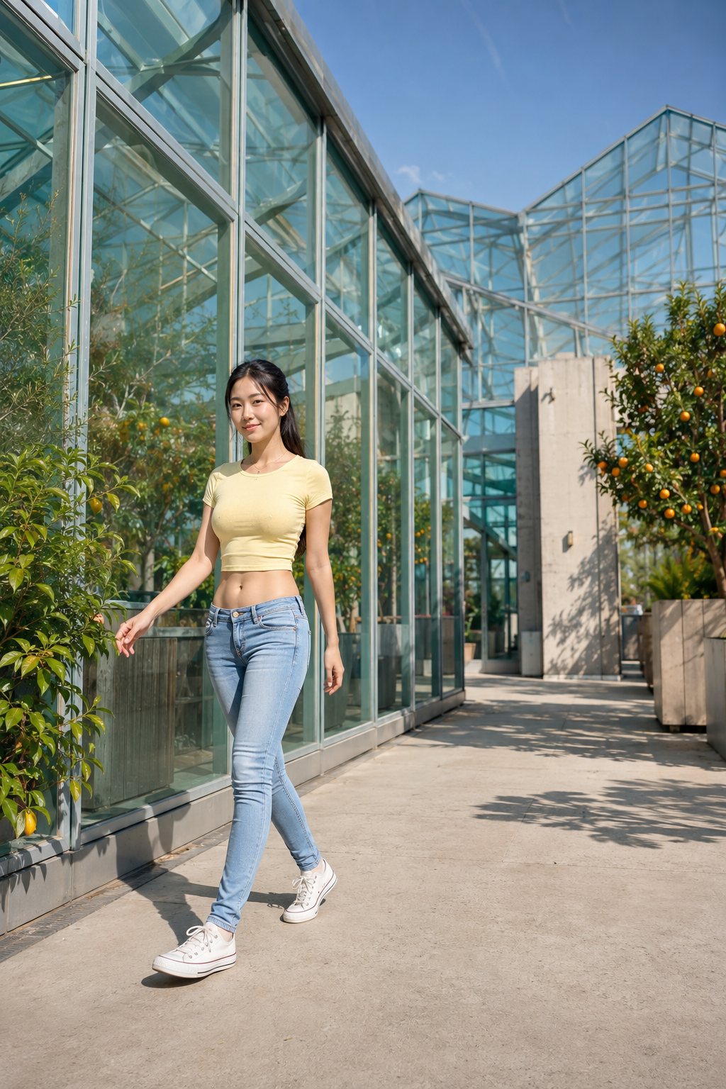 第5组:玻璃里的浅蓝,靠阴影成形,虚构亚洲成年女性时装