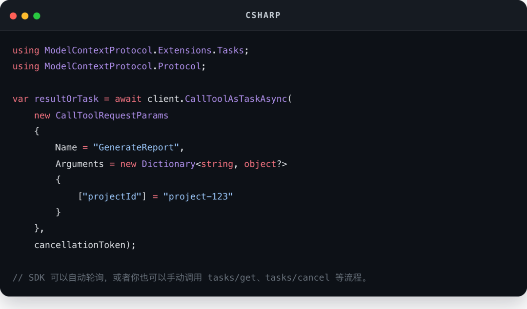 Csharp code block