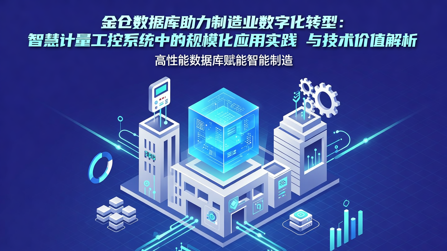 金仓数据库在智慧计量工控系统中的应用场景