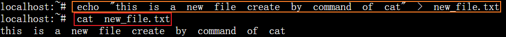 cat file.txt命令查看文件file.txt的内容