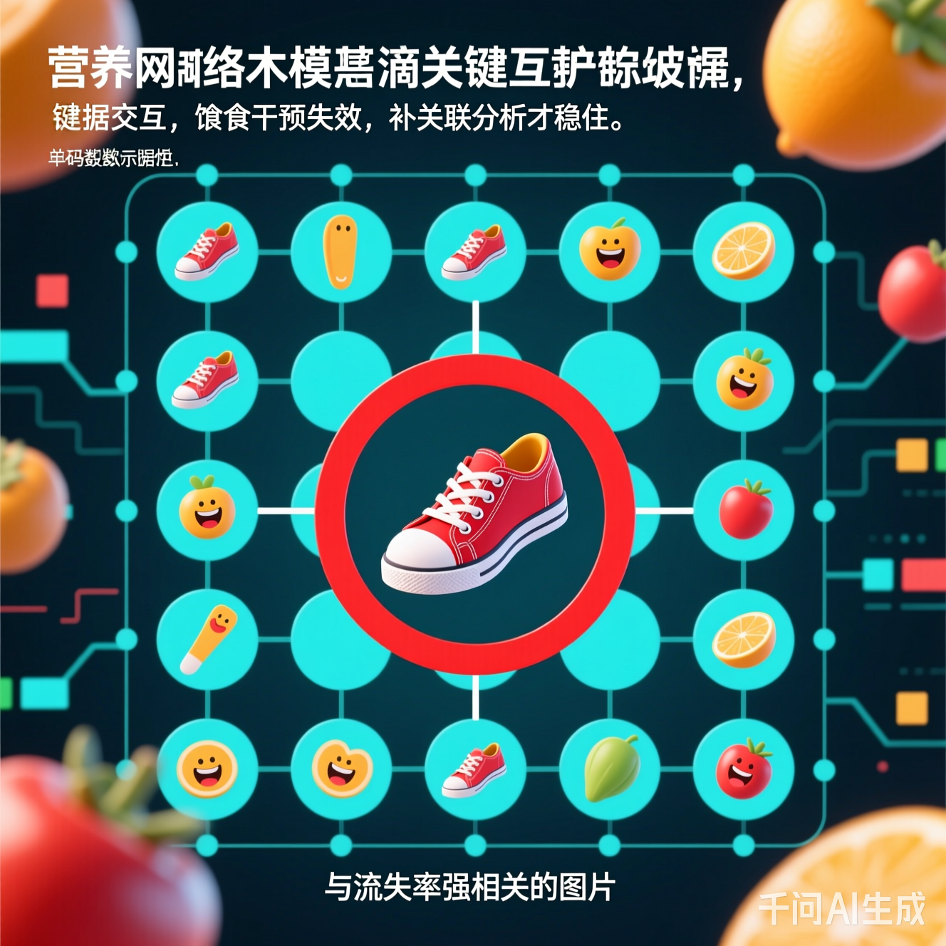 一张搞笑的数据相关性矩阵图,红圈处是鞋码与流失率的强相关