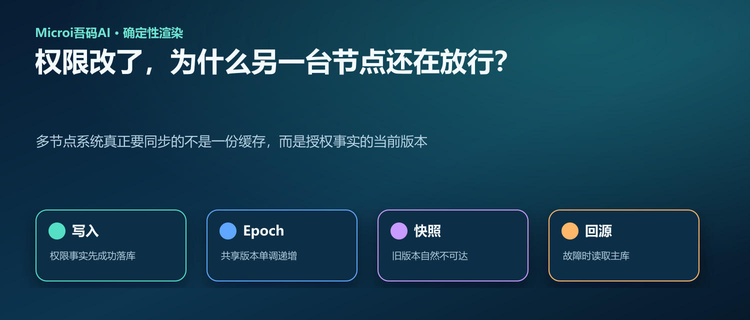 多节点权限缓存从写入到共享版本再到主库回源的技术封面