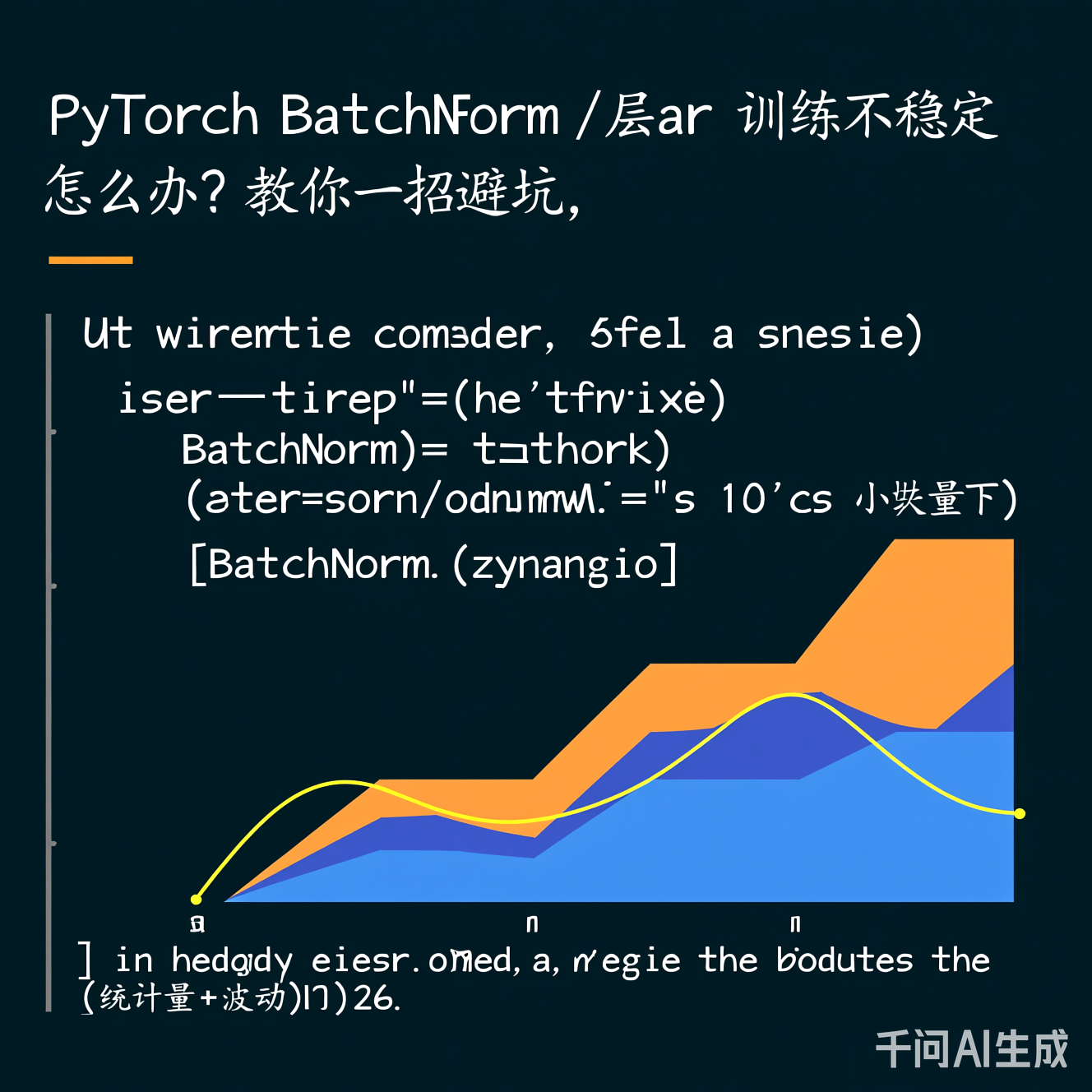 小批量下BatchNorm的统计量波动示意图