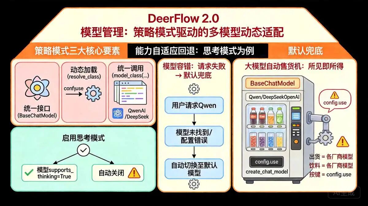 3.2 DeerFlow 模型管理组件：多模型适配，支持动态切换