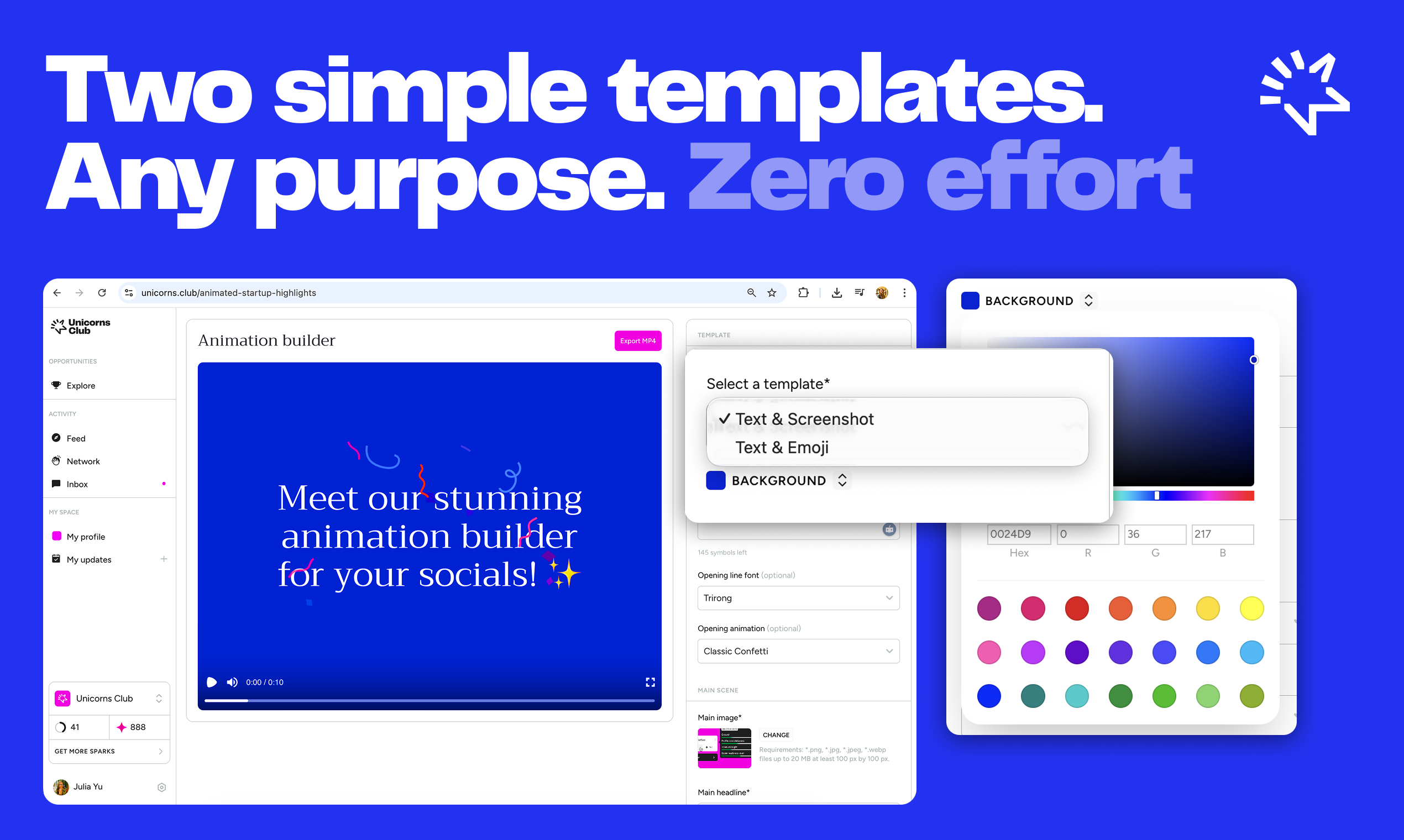 Animation Builder by Unicorns Club
