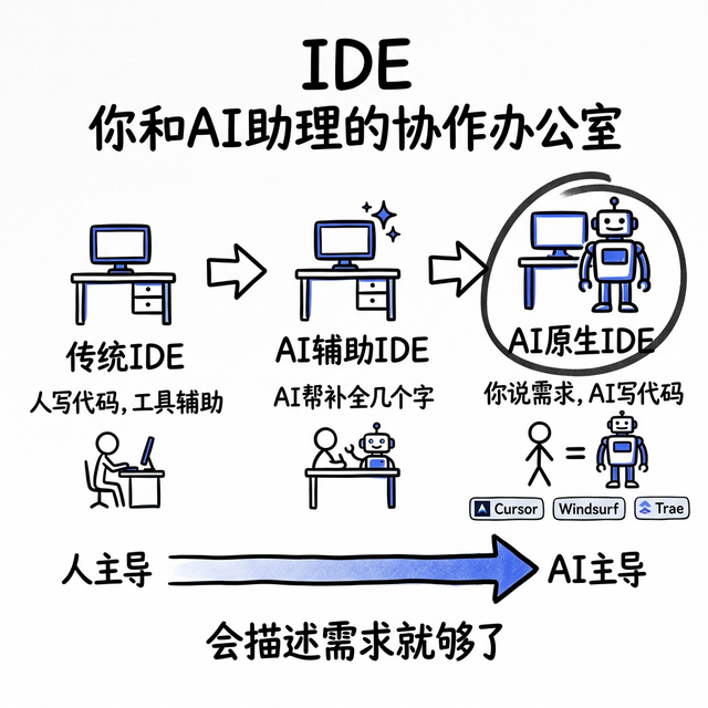 IDE就是你和AI助理的协作办公室