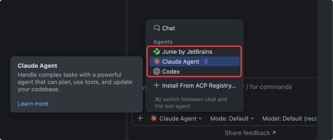 选择 Agent