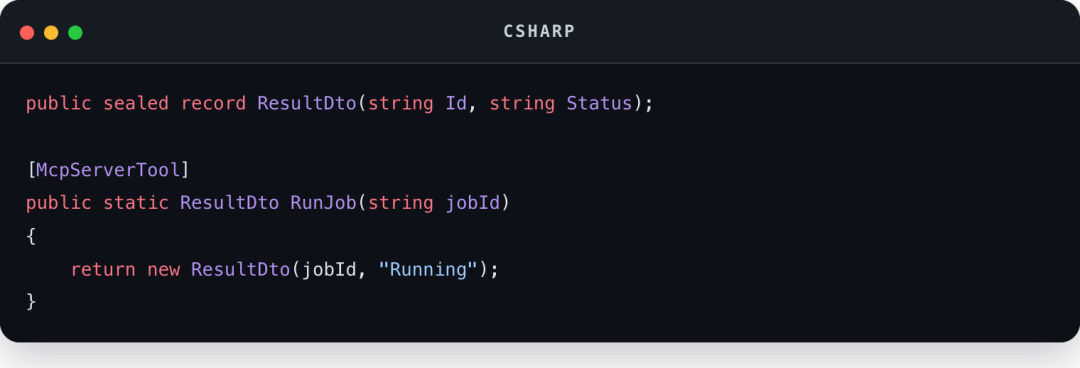 Csharp code block