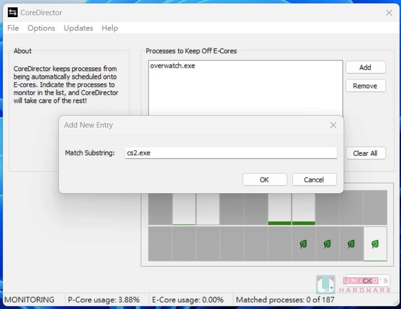 CoreDirector 解决大小核调度不够聪明问题,自动让指定程序置于 P-Core 执行