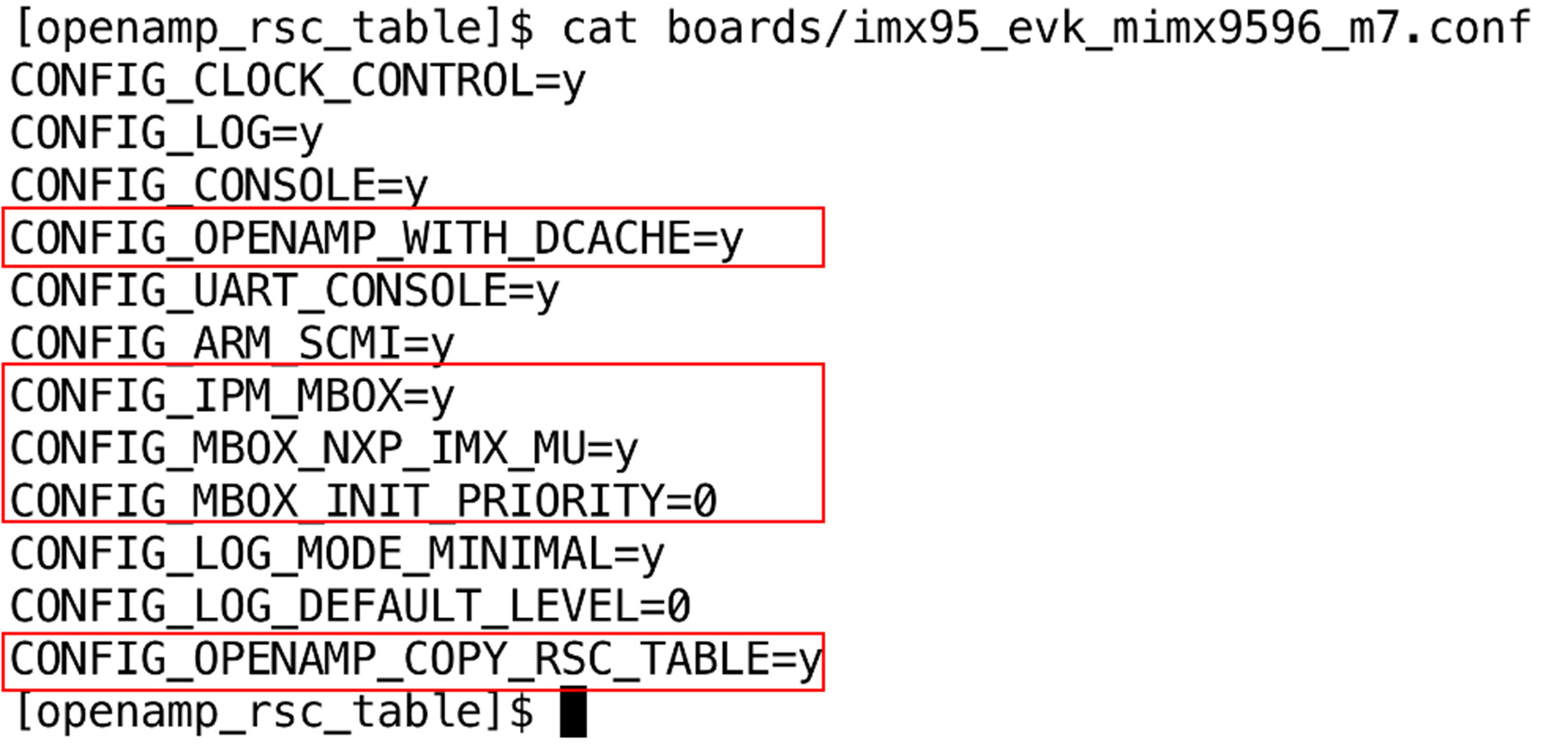 OpenAmp and Mbox Kconfig options