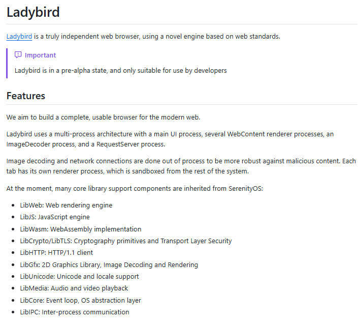 ladybird 项目介绍图