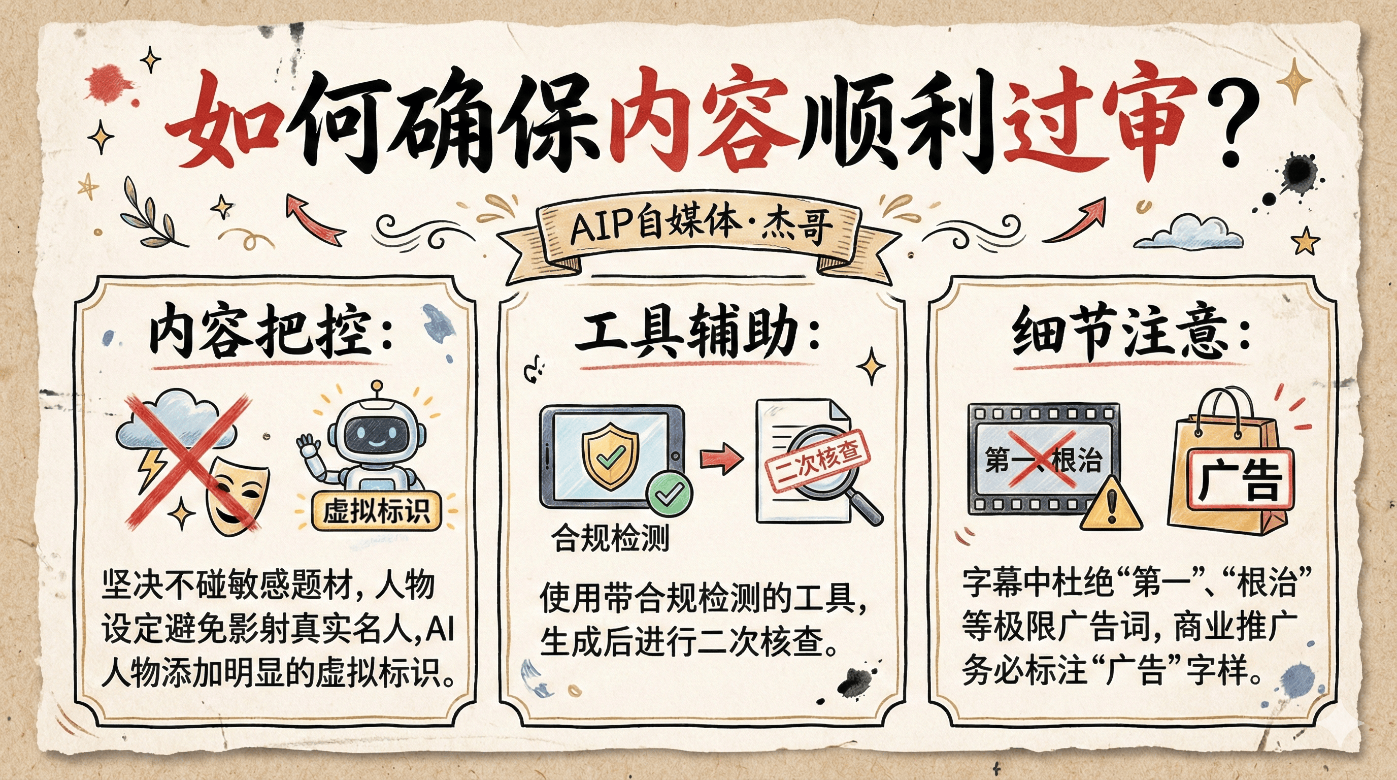 如何确保内容顺利过审