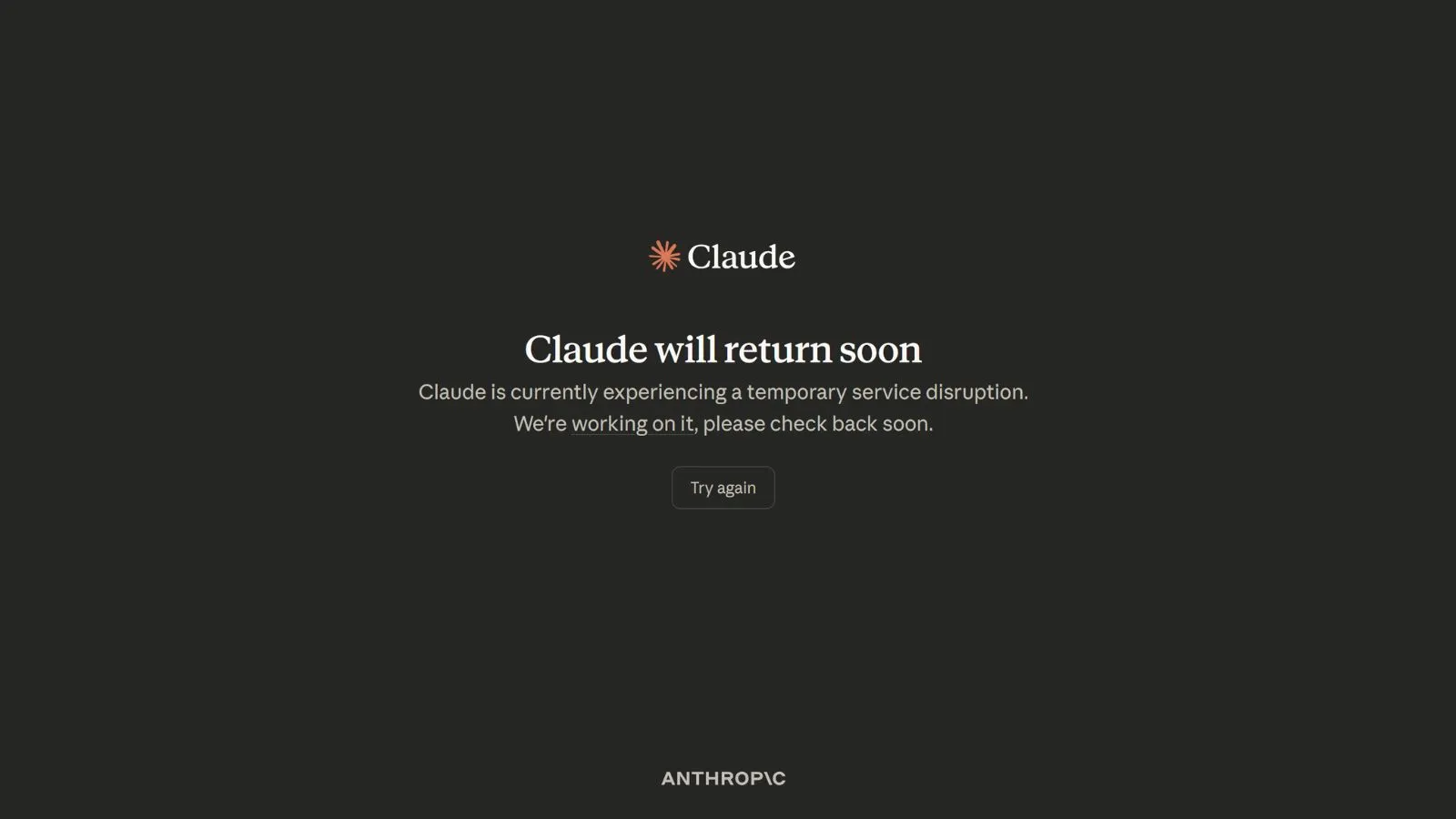 Claude back up after Anthropic's AI models, tools suffer second outage in  24 hours | Technology News - The Indian Express
