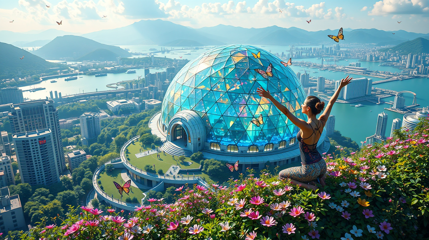 大鹏半岛的太阳能水晶穹顶