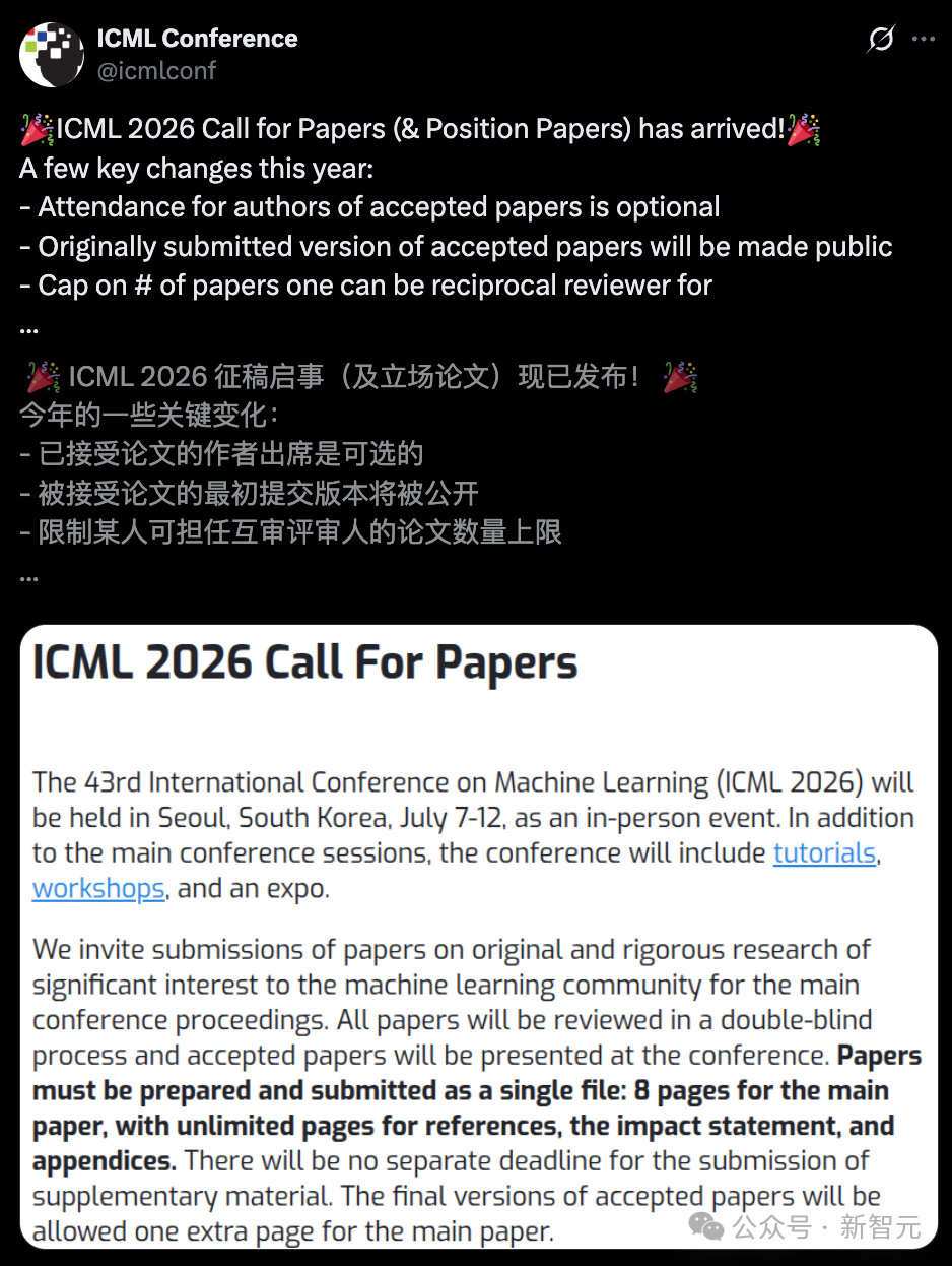 ICML 2026 史上最严新规！LLM不得列为作者，滥用AI直接退稿！-CSDN博客