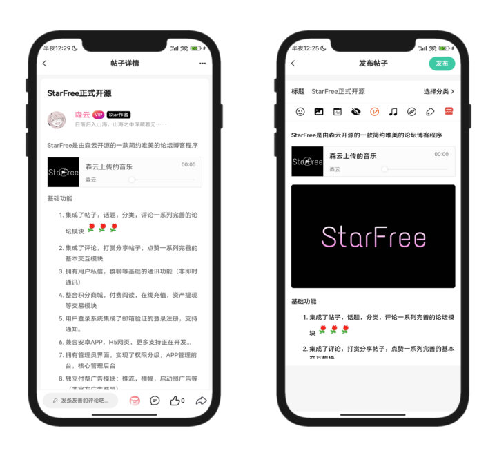 2025 最新唯美社区StarFree论坛前后端源码-3