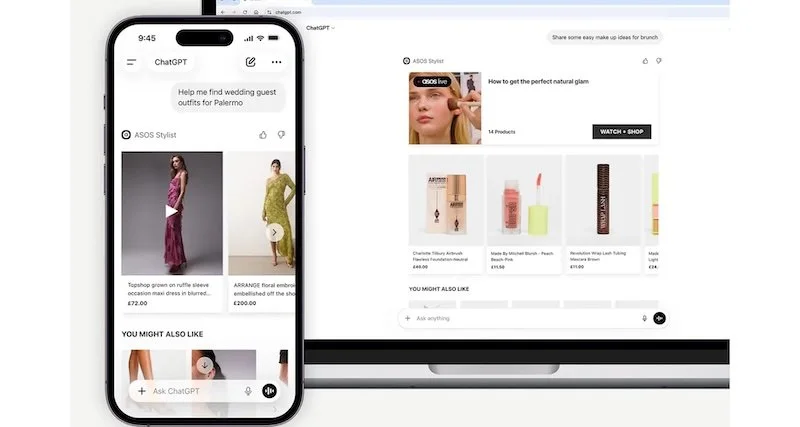 图片来源：Fast fashion firm Asos launches Stylist app in ChatGPT powered by Bambuser  video commerce technology — Retail Technology Innovation Hub