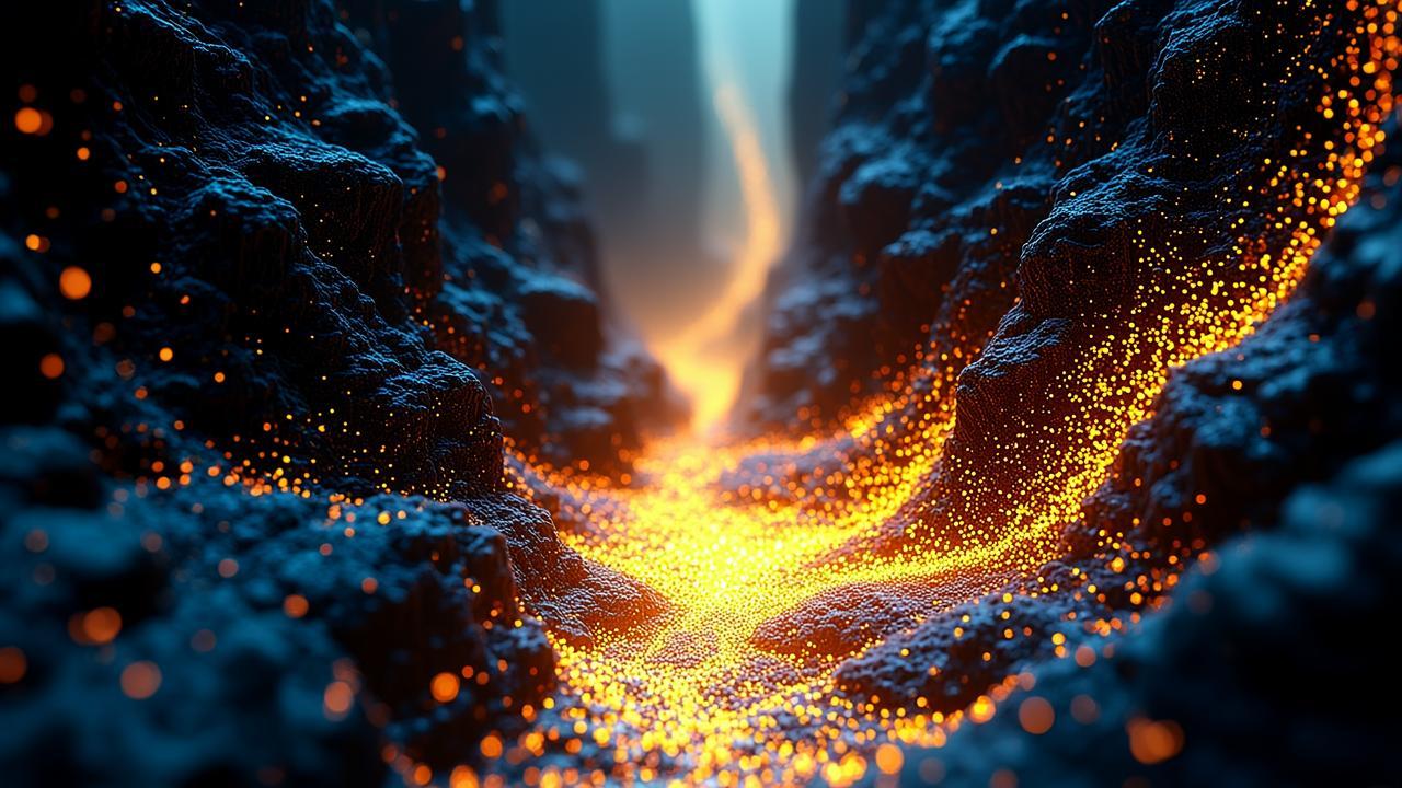A river of flowing consciousness: golden light par